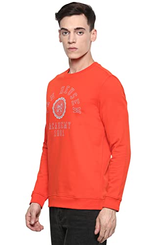 Image of Van Heusen Men's Cotton Blend Round Neck Hoodie