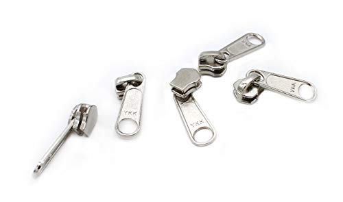 YKK Kit De Reparo De Zíper De Metal Sortido Com Controle Deslizante De Alumínio, Conjuntos De Armaze