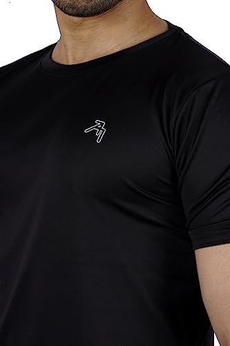 Image of Men's Regular Fit Half Sleeve Sports Lite Running & Gym T-Shirt (Pack of 1)