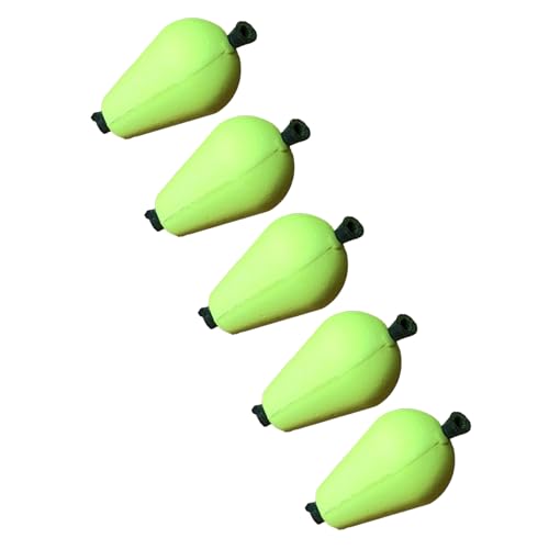 Wsdsgz 5 piezas de pesca flotantes Bobbers indicadores de gotas de agua, indicadores de huelga, accesorios de aparejos de pesca, flotadores de pesca con mosca
