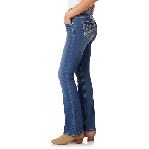 Image of WallFlower Luscious Curvy Bootcut Jeans for Women, Mid-Rise Insta Stretch Denim, Size-Inclusive Juniors Jeans