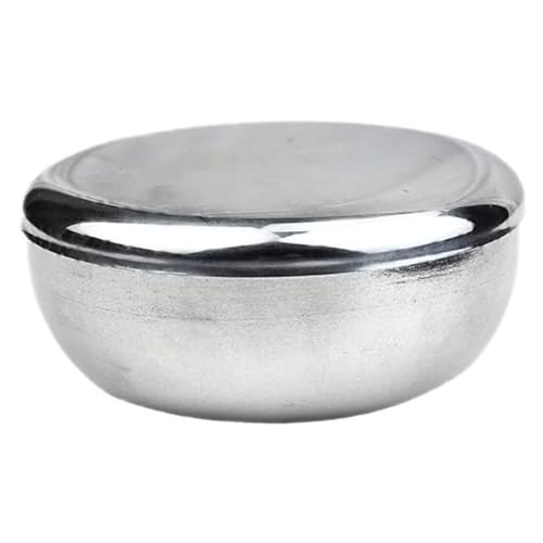 FOMIYES 1pc Stainless Steel Shaving Bowl with Lid Men's Razor Accessory Shaving Mug for Smooth Shave