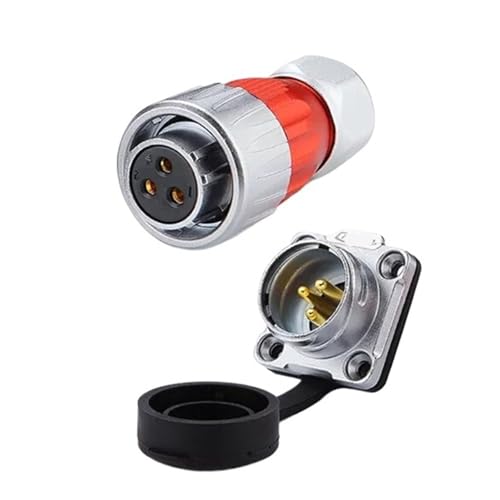 Connecteur alimentation 3 broches étanche IP67 mâle femelle tripolaire