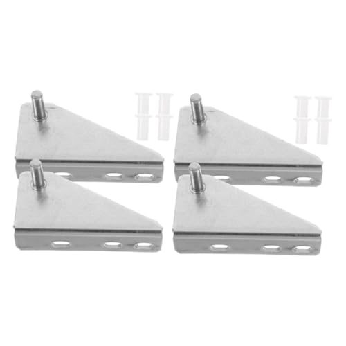 CLISPEED Cerniere Per Frigorifero e Congelatore 4 Pezzi in Acciaio Inox 37mm Cappuccio in Gomma, Accessori Ricambio Porta Freezer, Riparazione Porte Elettrodomestici Per Uso Domestico