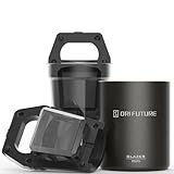 ORI Future square ice cube mold for whiskey and cocktails - easy to demould, reusable plastic ice cubes with transparent ice for drinking enthusiasts and bars