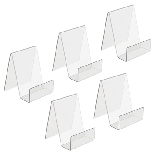 Supports de livre de bureau en acrylique transparent pour étagère bibliothèque et dossiers