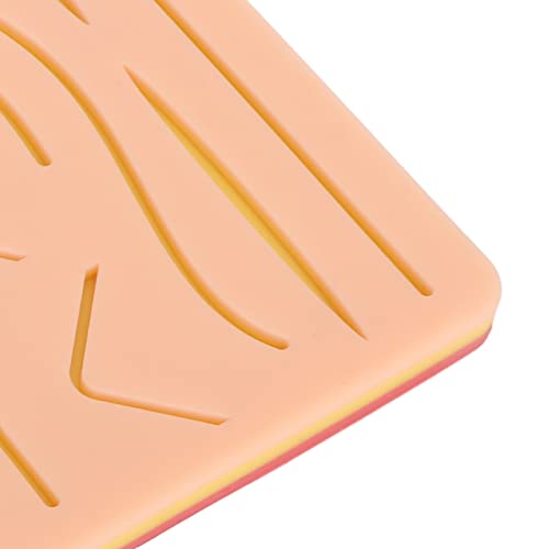 Image of Suture Practice with Simulated Human Tissue Lightweight Silicone Model, Portable Training Tool for Students Dentists Surgeons
