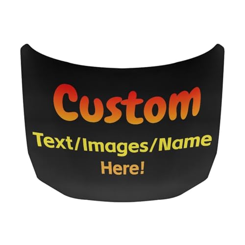 Image of Custom Images Car Hood Cover Stretch Polyester Car Hood Cover Waterproof Automotive Accessories Suitable Most Automotive Sedans Trucks Pickup Sports Cars