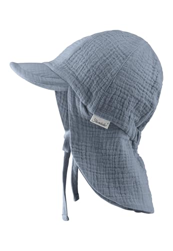 Sterntaler Schirmmütze Nacken Musselin - Unisex Mütze aus Baumwoll...