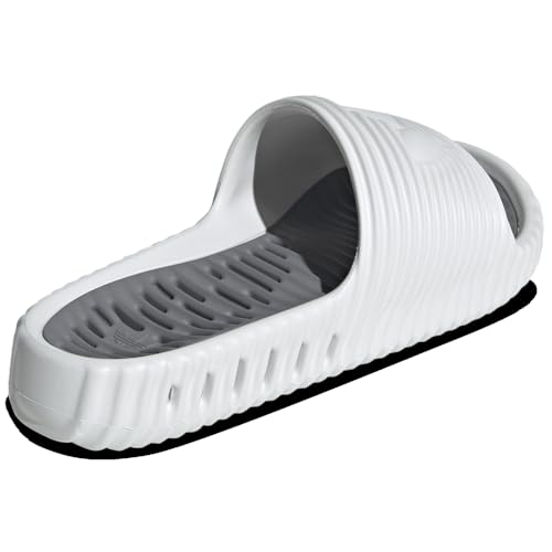 Adidas Originals Adilette 25 Slides - Men's (JQ7769, Crystal White/Crystal White/Grey)3