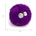goDog Furballz Squeaky Plush Ball Dog Toy, Chew Guard Technology - Purple, Large