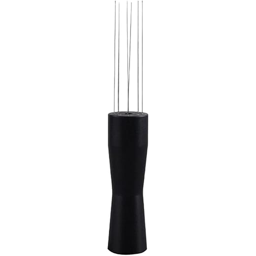 Indydukaan Needle Style Coffee Tamper Distributor Espresso Hand Stirrer Tool Black
