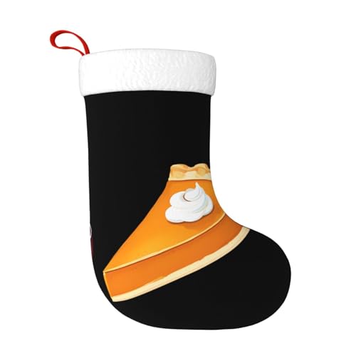 Calcetines decorativos de Navidad con patrón de pastel de calabaza y mermelada de arándanos para decorar oficinas y árboles de Navidad, Halloween y reuniones de vacaciones