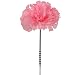 Larksilk Pink Silk Carnation Picks, Artificial Flowers for Weddings, Decorations, DIY Decor, 100 Count Bulk, 3.5" Carnation Heads with 5" Stems