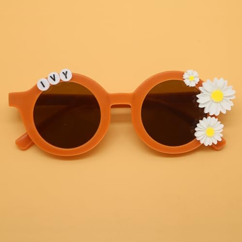 Easter Party Decorations Supplies Gift,DIY Name Easter Sunglasses for Kids Birthday, Daisy Flower Summer Spring Sunglasses3