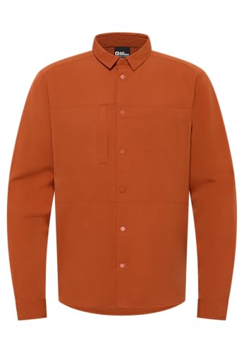 Jack Wolfskin Herren Sierra Canyon Ls Hemd, Burnt Orange, XL EU