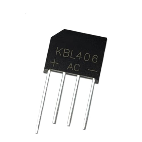 Pont redresseur KBL406 4A 600V KBL406G en lot de 50 pièces pour circuit imprimé