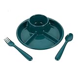 CVUTOVO 格盤 プラスチック製 耐久性滑り止め付き 幼児用仕切りプレート 食事用皿 食器 素材使用 簡単洗浄可能