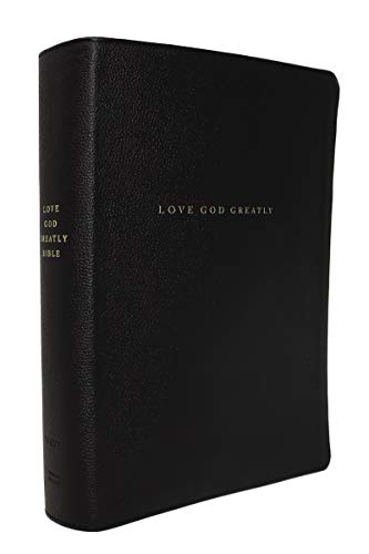 NET, Love God Greatly Bible, Genuine Leather, Black, Comfort Print: Holy Bible