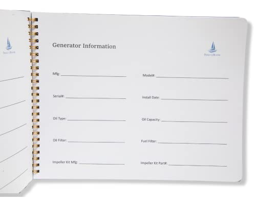 Direct 2 Boater's Captain's Log Book - Spiral Bound Nautical Diary With Blue Flexible Cover - 100 Pages - Ideal Boat Journal/Sailing Notebook, Boater Logbook Gift, Yacht Captain Log Book Journal #TOP7