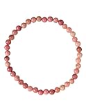 BRACELET RHODOCHROSITE 38 PERLES 4MM TAILLE M/L
