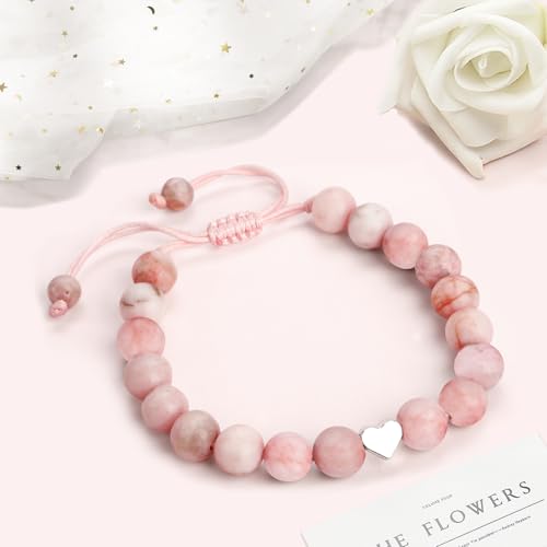 6 10 Birthday Gifts for Girls, Beaded Bracelets for 6 10 Year Old Girl Birthday Gifts, Adjustable Stone Bracelet for Daughter Granddaughter Niece4