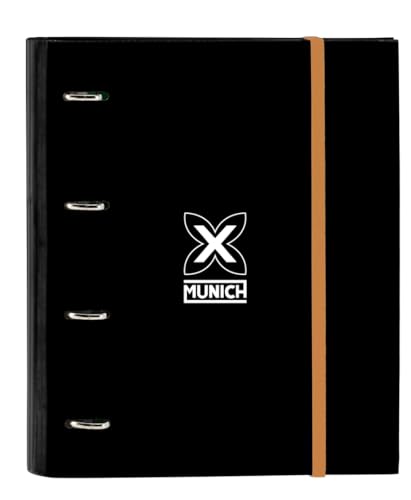 Carpeta Safta MUNICH Con 4 Anillas - 35cm, Incluye 100 Hojas A4 - Ideal Para Niños Y Estudiantes