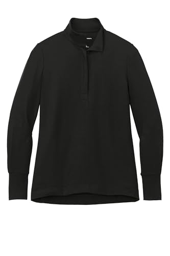 Port Authority Ladies Fairway Stretch 1/4-Zip Deep Black at Amazon