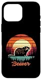Photo Gallery beaver retro tramonto - vintage carino beaver roditore amante custodia per iphone 16 pro max Photo Gallery beaver retro tramonto - vintage carino beaver roditore amante custodia per iphone 16 pro max