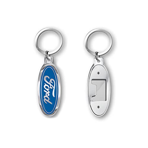 Ford Blue Oval Bottle Opener Keychain, Silver in Pakistan