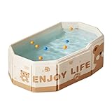 Économie d'espace : facile à enlever, les bains de bébé pliables peuvent être ouverts en quelques secondes, absolument sans outils, pliable pour économiser de l'espace, épaissir la paroi du baril, verrouiller au chaud et isoler pendant longtemps.