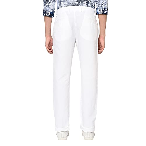 Image of Blackberrys White Coloured Mens Trousers (Size: 40)-EK-Kinsley # White