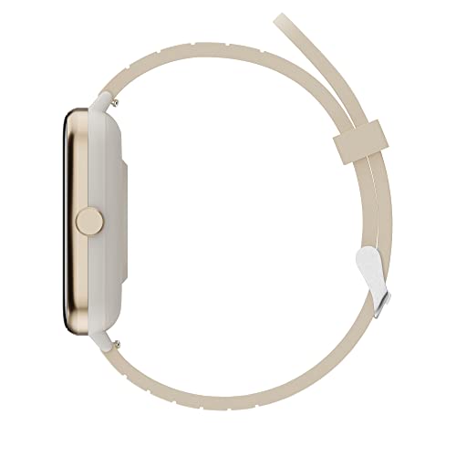 Image of Zebronics DRIP Smart Watch with Bluetooth Calling, 4.3cm (1.69 inch), 10 built-in & 100+ Watch Faces, 100+ Sport Modes, 4 built-in Games, Voice Assistant, 8 Menu UI, Fitness Health & Sleep Tracker (Beige)