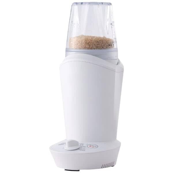 Amazon | 小型精米機 (ライスホワイト)幅(約)13.5×奥行(約)17.5×高さ