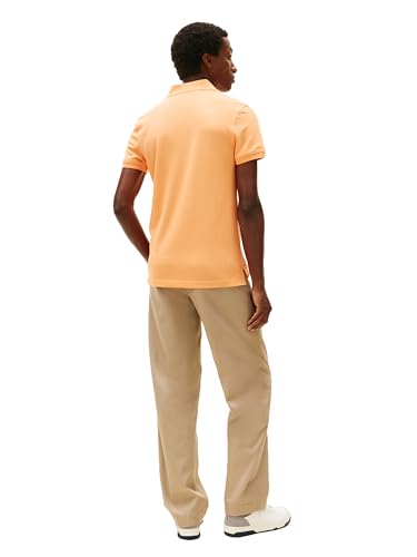 Image of Tommy Hilfiger Men's Short Sleeve Polo Shirts in Slim Fit with Stretch and Organic Pique Cotton
