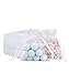 Ropiaece 100 Pezzi Sacchetti Organza 7x9, Bianco Trasparente Sacchetti Portaconfetti per Bomboniere Comunione Matrimonio Compleanno Gioielli Bustina Natale Regalo con Cordino
