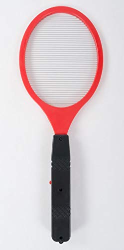 Preisvergleich Produktbild BURI Elektrische Fliegenklatsche Insektenvernichter Mückentöter Tennisschläger, Farbe:rot