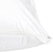 Amazon Basics Body Pillow Pillowcase with Zipper, 100% Cotton Hypoallergenic, Pillow Protector, White (55 x 21 Inches), Pillows Not Included