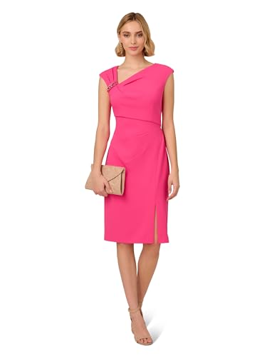 Image of Adrianna Papell Knit Crepe Short Dress