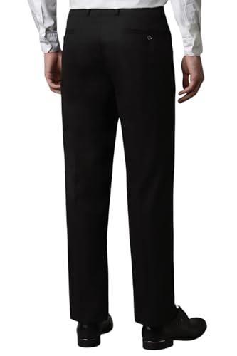 Image of Louis Philippe Men's Regular Fit Mid Rise Pants