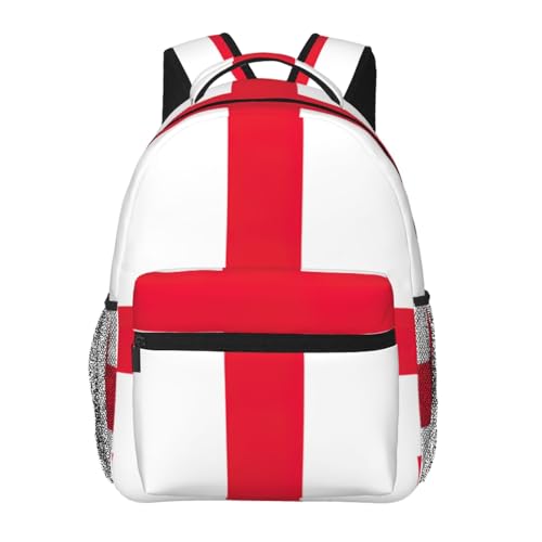 Mochila plegable con bandera de Georgia compacta y resistente para senderismo