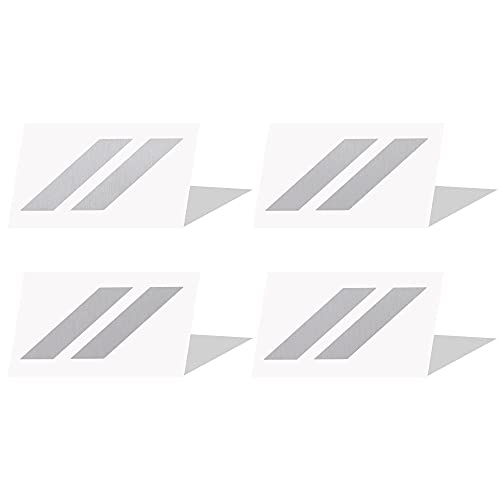 Image of IPG Compatible for Dodge Charger Challenger Durango Wheel Center Cap Decal Sticker Wrap Kit Personalize Your Vehicle (Inner Logo, Brushed Aluminum)