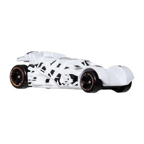 Image of Hot Wheels Toy Car, Batman-Themed 1:64 Scale Dark Knight Batmobile Die-Cast Vehicle, Popular Hero or Villain Casting from The Global Franchise (Styles May Vary)
