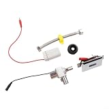 NINMORTH Kit valvola di scarico automatica per orinatoio a infrarossi, sensore touchless, con regolazione telecomando, basso consumo energetico DC 6 V, per costruzioni in metallo per bagni pubblici (B