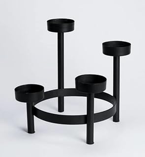 CB Church Supply Will & Baumer - Iron 4-Tier Advent Candle Holder, 9.25 x 11-Inch, Black - Cups