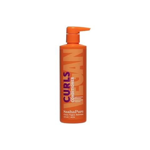 Sashapure Curls Conditioner with Organic Sacha Inchi Oil, Softens and Detangles Hair, Protects Hair from Heat Damage and Controls Frizz, Paraben-Free with Coconut Oil 15 Fl Oz Cover