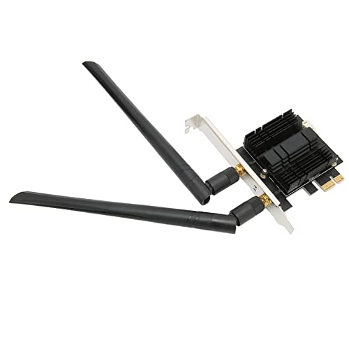 Adaptador inalámbrico PCI Express de doble banda, tarjeta WiFi PCIE para escritorio soporte AC1300Mbps versión 4.2 para PC Gaming miniatura 2