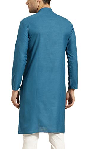 Image of SOJANYA Men's Cotton Straight Fit Casual(Since 1958 Solid Kurta Crafted for Elegance