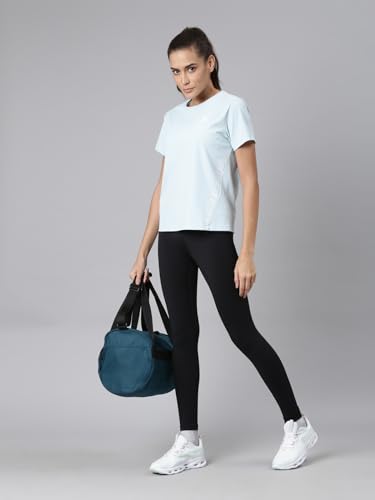 Image of XTEP Comprehensive Training Series, Superior Comfort, Graphic Pattern, Crew Neck, Short Sleeve, Slim Fit, Polyamide & Elastane, Training T-Shirt for Women