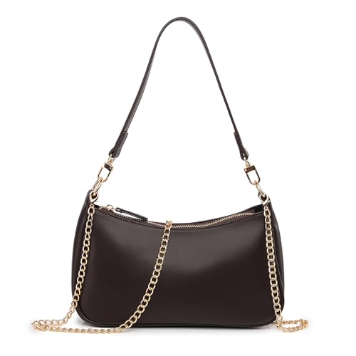 Image of Shoulder Bag for Women with 2 Removable Straps and Zipper Closure Crossbody Bags Clutch Tote HandBags Purses | with 2 Removable Straps